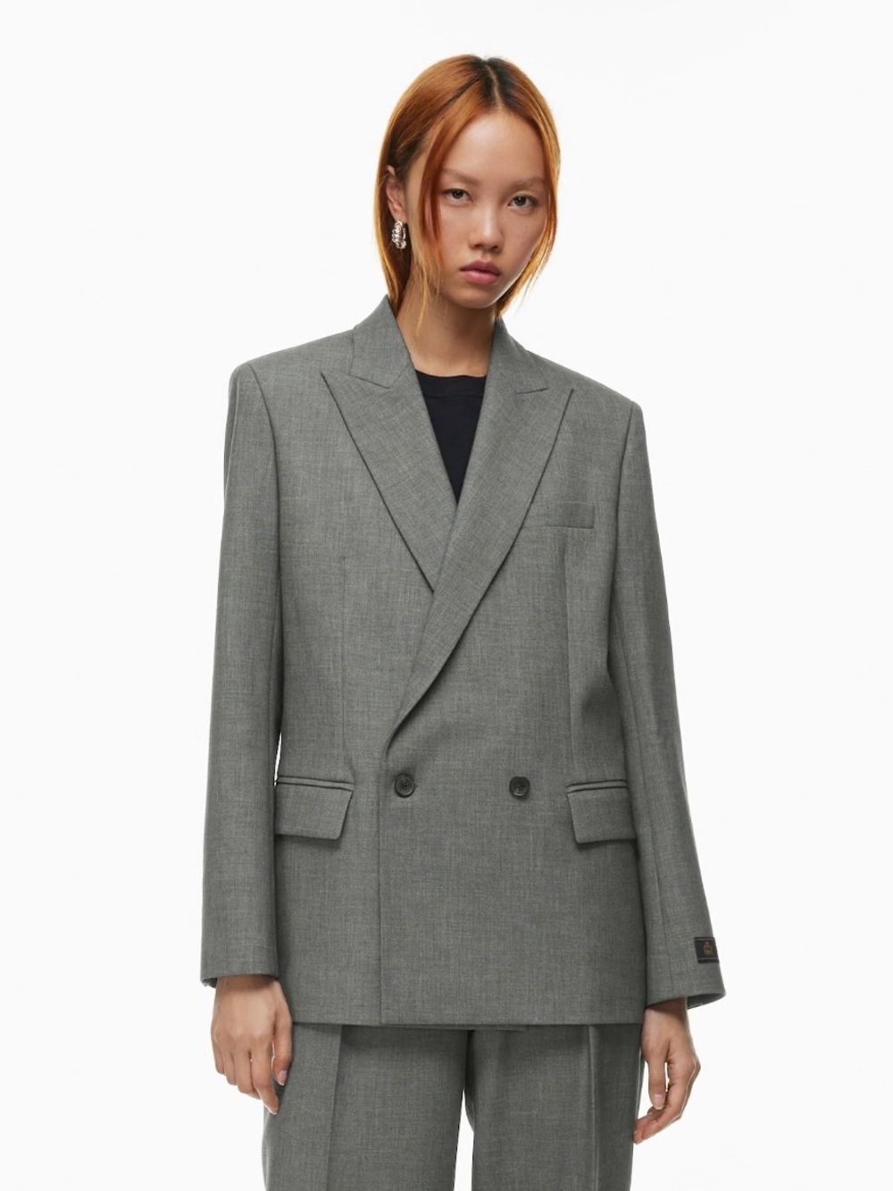 Aritzia Barton Charcoal Grey Millions Blazer